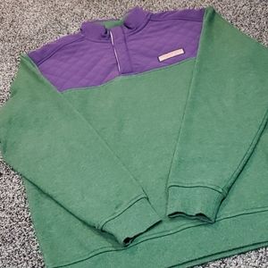 Vineyard Vines Men's Purple and Green Shep Shirt